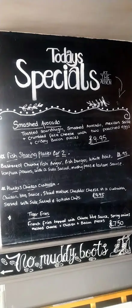 Menu_The Albion_Arnside_image_4