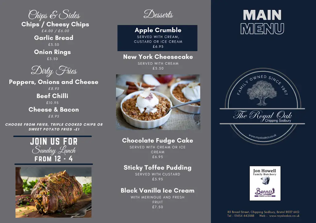 Menu_The Royal Oak, Chipping Sodbury_Chipping Sodbury_image_2