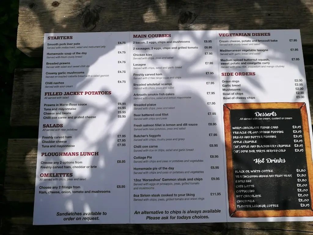 Menu_The Horseshoe_Chipping Sodbury_imagen_1