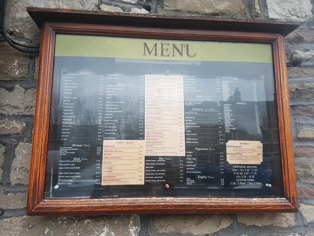 Menu_Tudor Raj_Chipping Sodbury_image_1