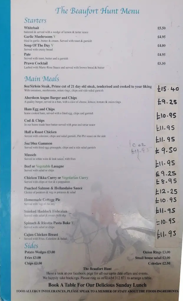 Menu_The Beaufort Hunt_Chipping Sodbury_image_4