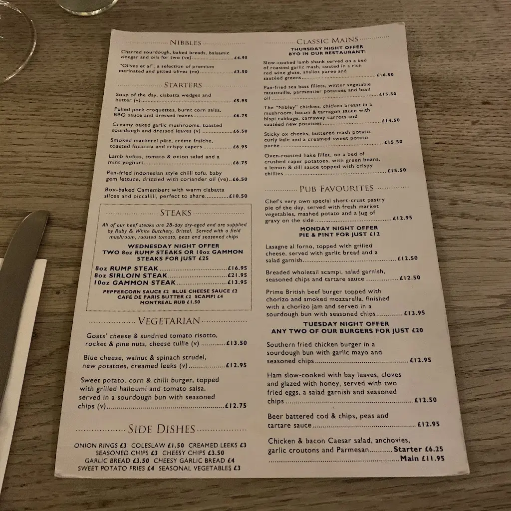 Menu_The Swan_Chipping Sodbury_image_1