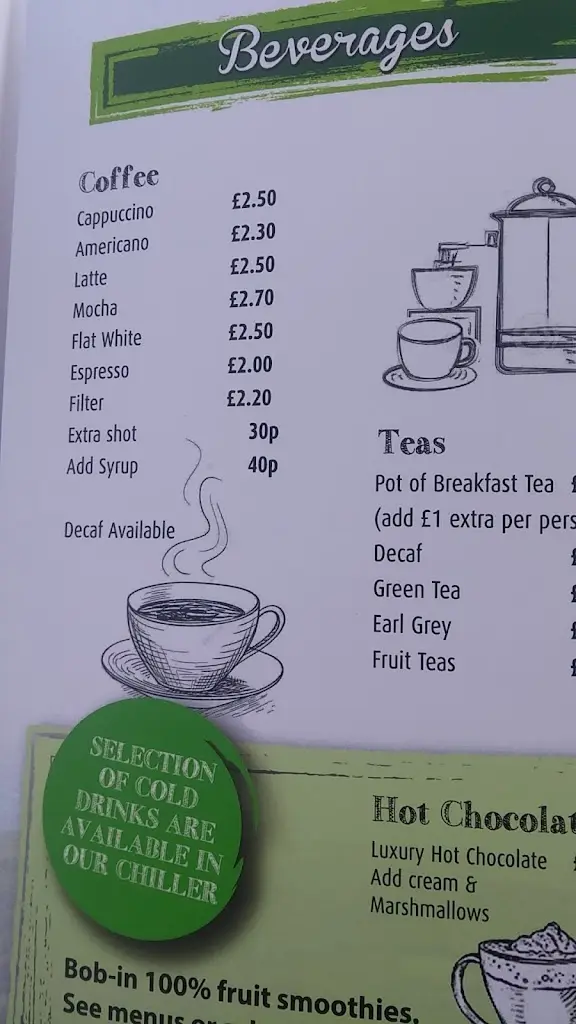 Menu_The Bob-In Café_Arnside_image_4