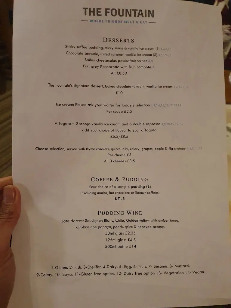 Menu_The Fountain_Claydon_image_1