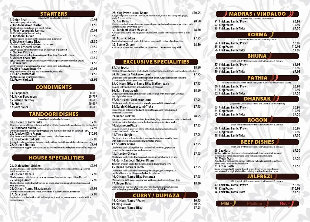Menu_Saj Indian Limited_Cinderford_image_1