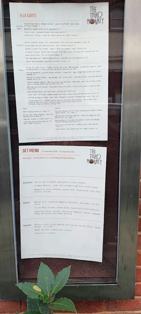 Menu_The Third Monkey_Churt_image_1