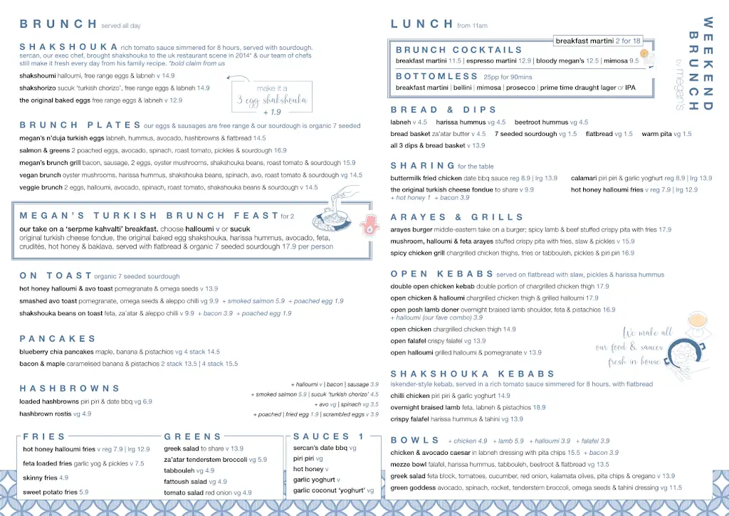 Menu_Megan's Clapham Old Town Restaurant _Clapham_image_2