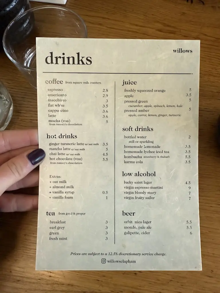 Menu_Willows_Clapham_image_4