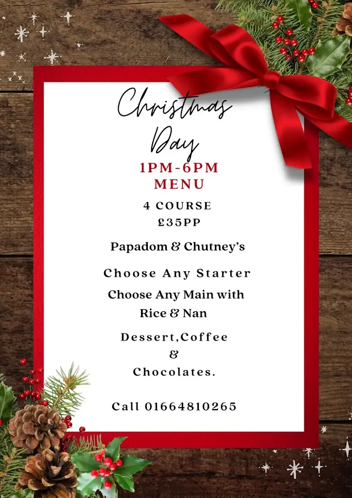 Menu_The Empress Of India_Asfordby_image_3