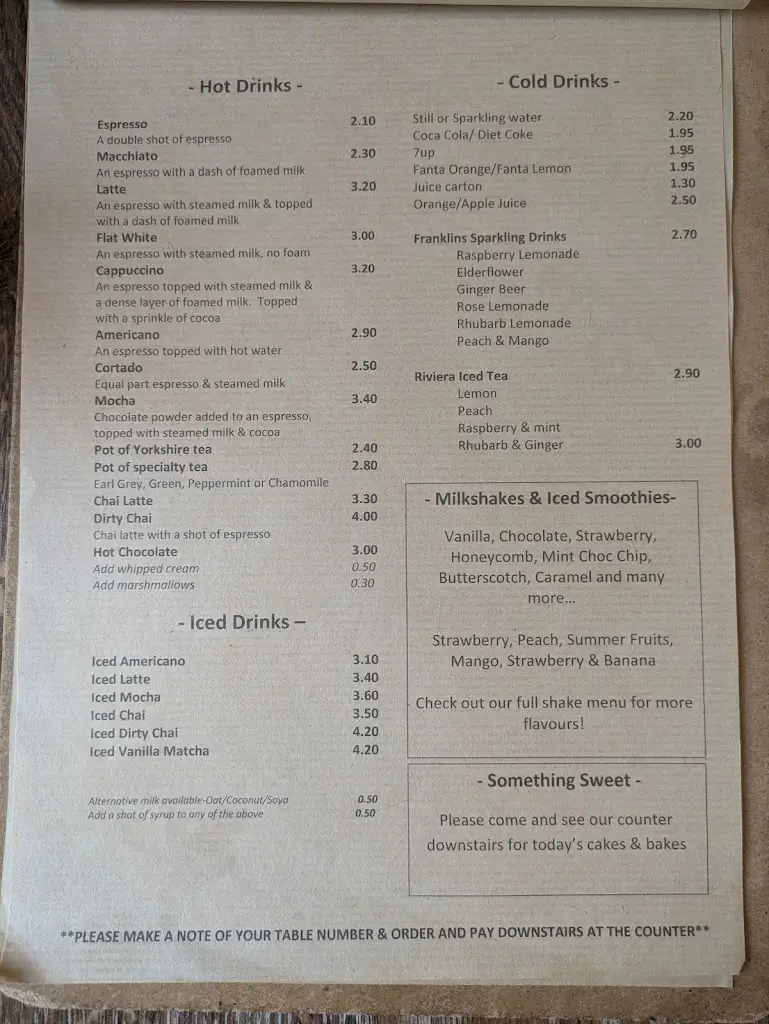 Menu_The Side House_Claypole_image_3