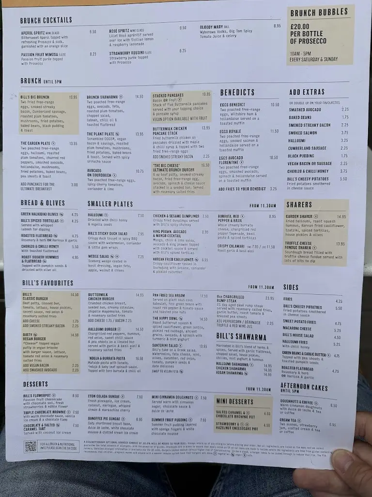 Menu_Bill's Leeds Restaurant_City and Borough of Leeds_image_3