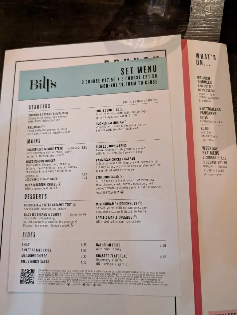 Menu_Bill's Leeds Restaurant_City and Borough of Leeds_image_4