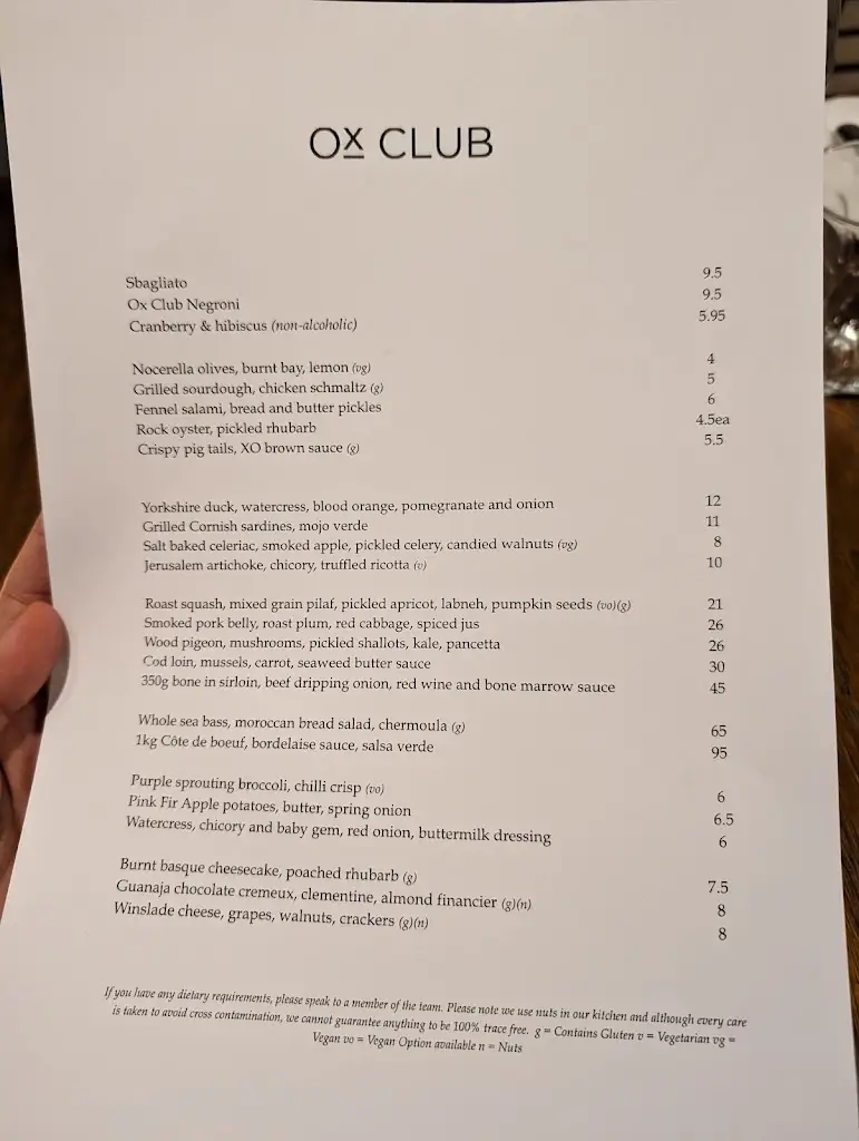 Menu_Ox Club_City and Borough of Leeds_image_2