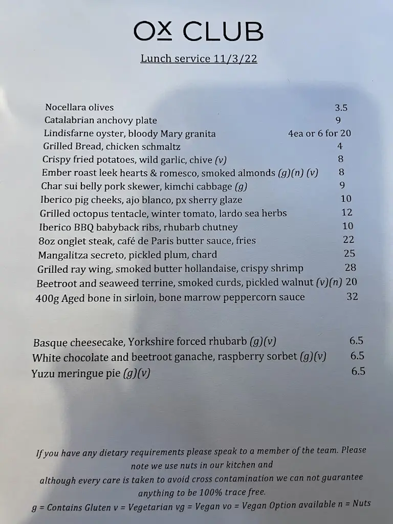 Menu_Ox Club_City and Borough of Leeds_image_3