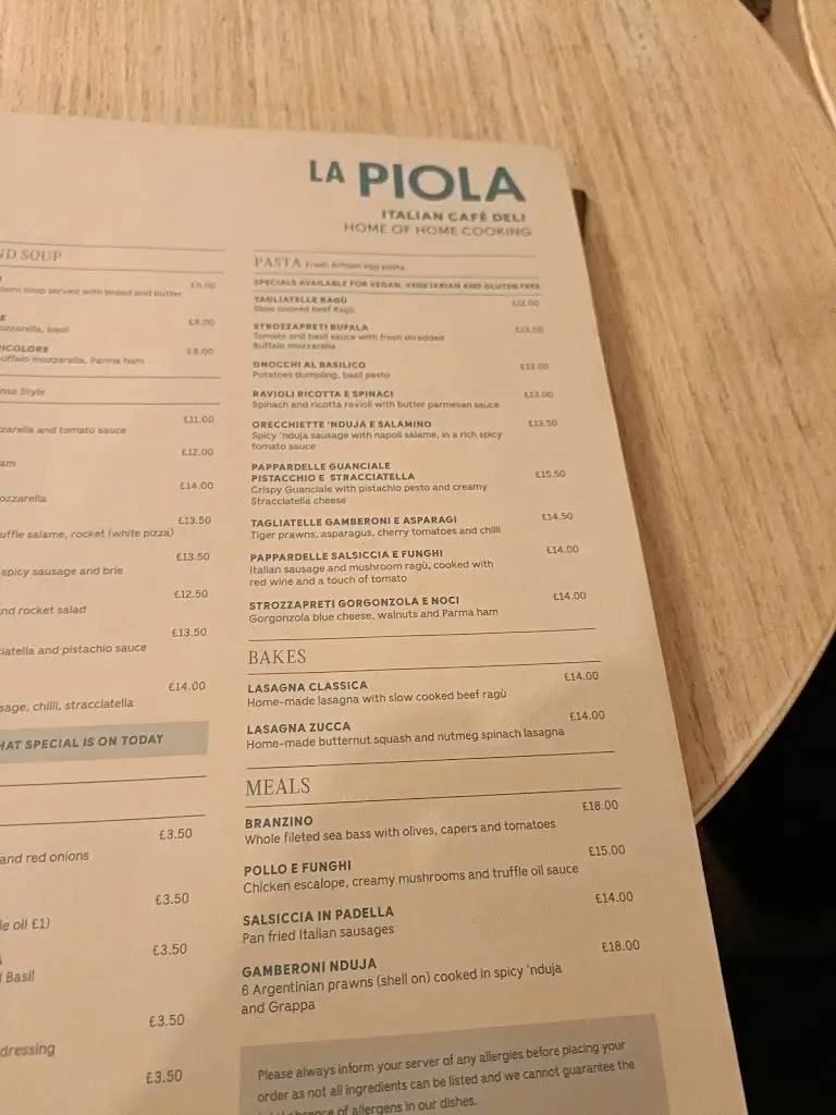 Menu_La Piola Italian - Leeds_City and Borough of Leeds_image_1
