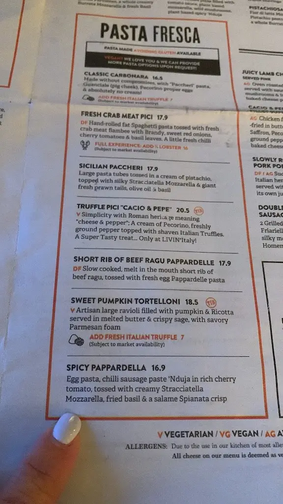 Menu_LIVIN'Italy_City and Borough of Leeds_image_4