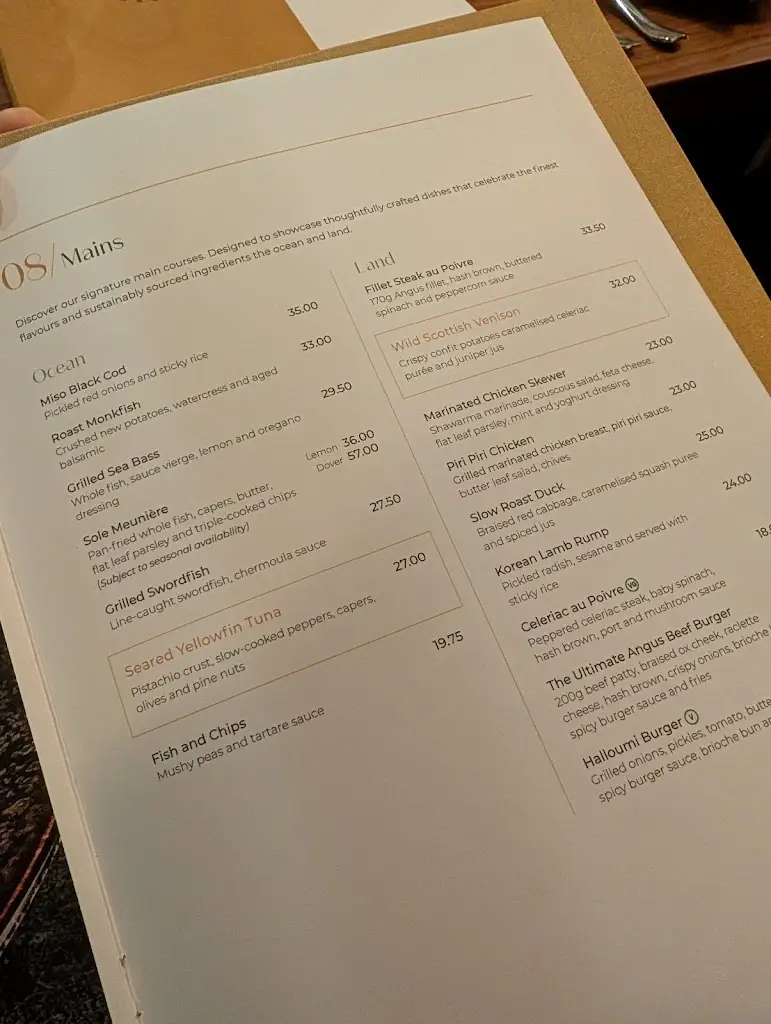 Menu_The Restaurant Bar & Grill Leeds_City and Borough of Leeds_image_1