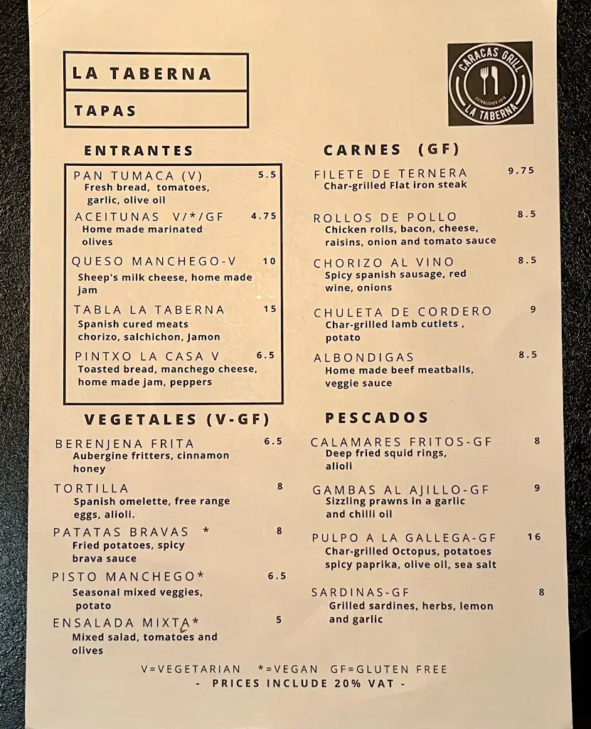 Menu_La Taberna Leeds_City and Borough of Leeds_image_2