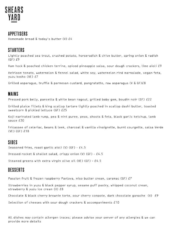 Menu_Shears Yard_City and Borough of Leeds_image_1