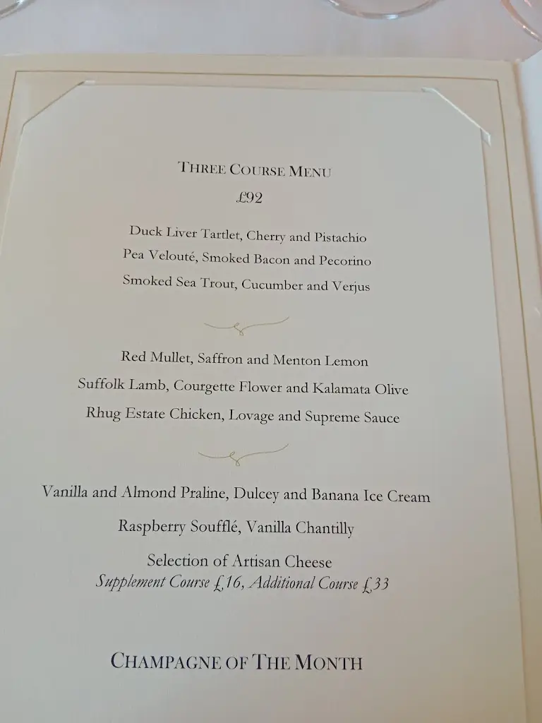 Menu_The Ritz Restaurant_City of London_image_1