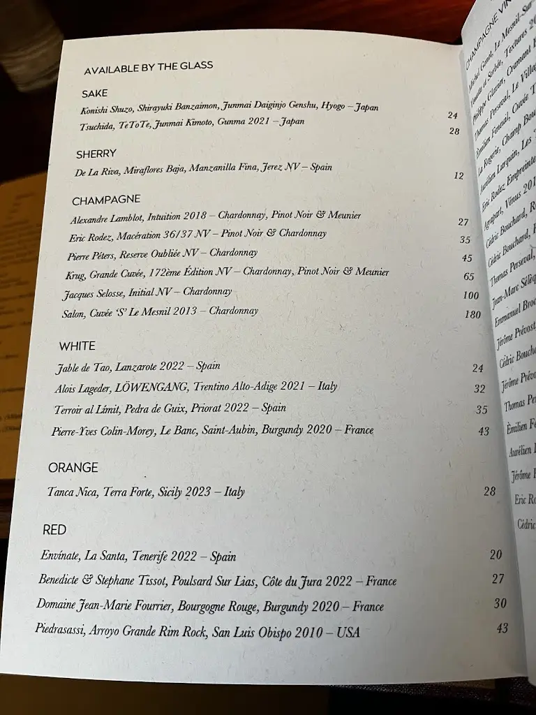 Menu_Ikoyi Restaurant_City of London_image_3