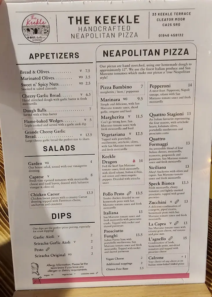 Menu_The Keekle Inn_Cleator Moor_image_1