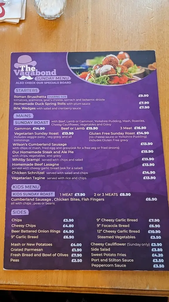 Menu_The Vagabond_Cleator Moor_imagen_1