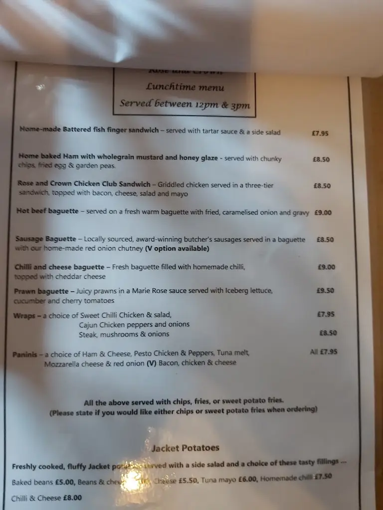 Menu_The Rose & Crown_Cleckheaton_image_4