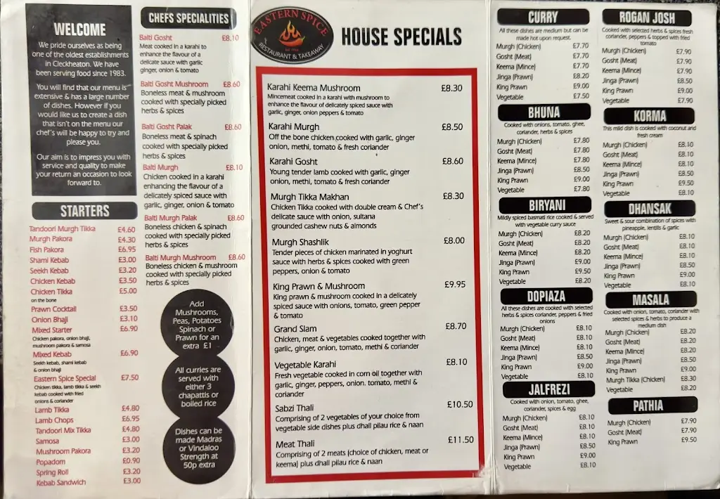 Menu_Eastern Spice_Cleckheaton_image_1