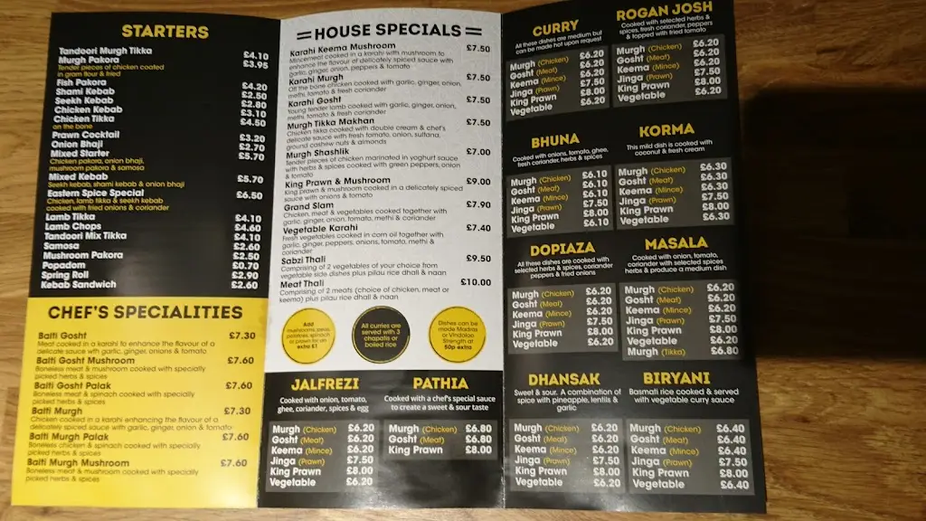 Menu_Eastern Spice_Cleckheaton_image_4