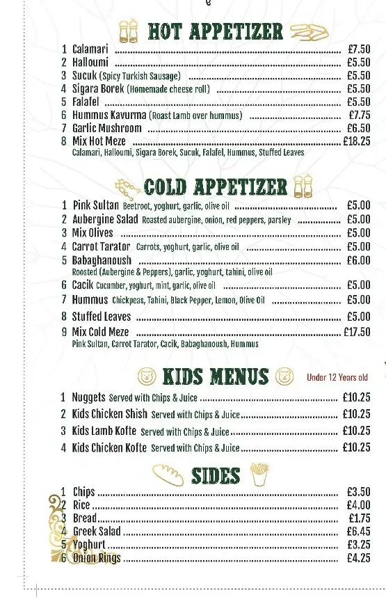 Menu_06 ANKARA TURKISH RESTAURANT_Cleethorpes_image_3