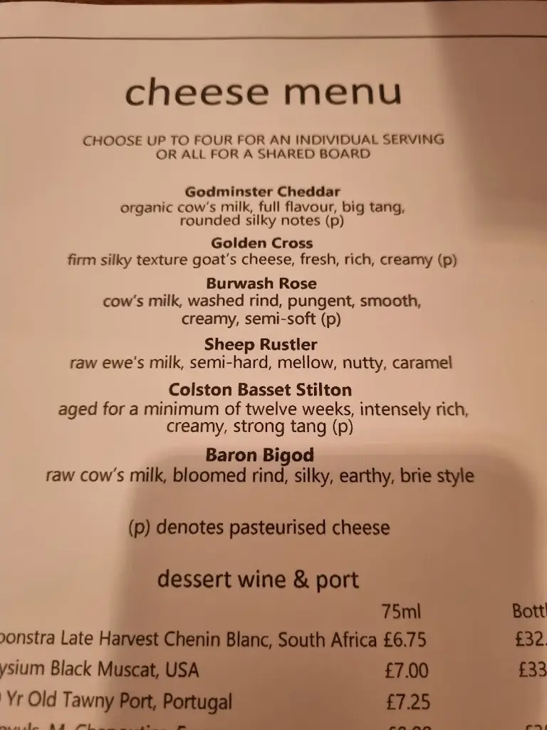 Menu_The Parsons Table_Arundel_image_3