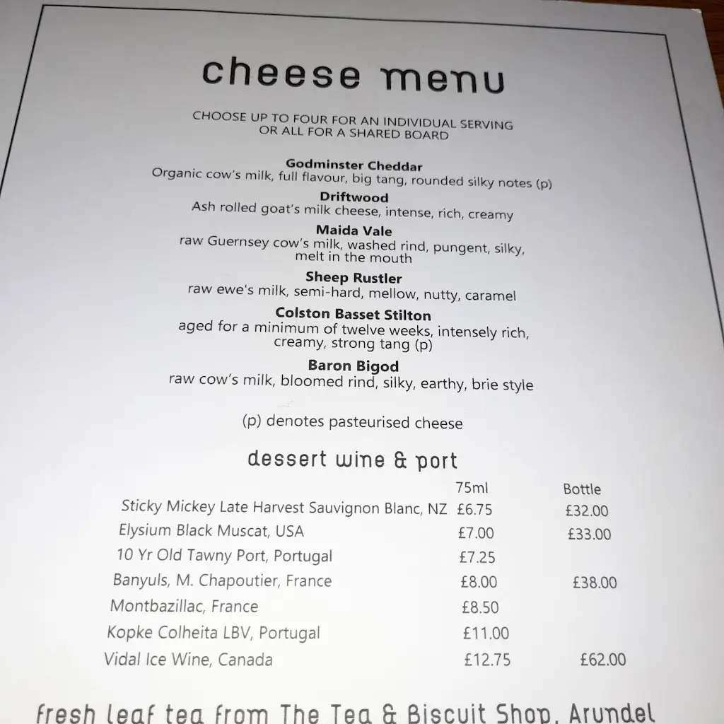 Menu_The Parsons Table_Arundel_image_4