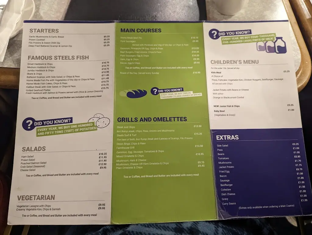 Menu_Steels Corner House Restaurant_Cleethorpes_image_2