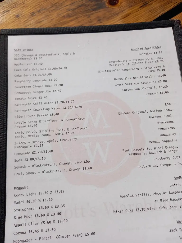 Menu_Marriott's Warehouse_Clenchwarton_immagine_4