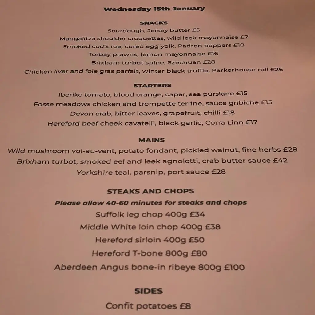 Menu_The Quality Chop House_Clerkenwell_image_2