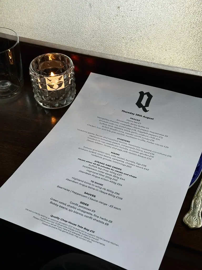 Menu_The Quality Chop House_Clerkenwell_image_4