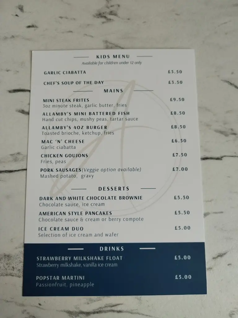 Menu_Allamby's Brasserie & Bar_Clayton-le-Woods_image_2