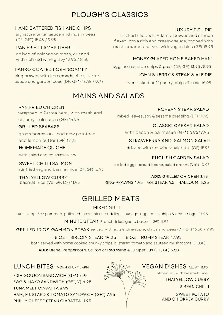 Menu_The Plough at Euxton_Clayton-le-Woods_immagine_4