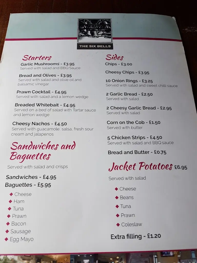 Menu_Six Bells_Cliffe_image_2