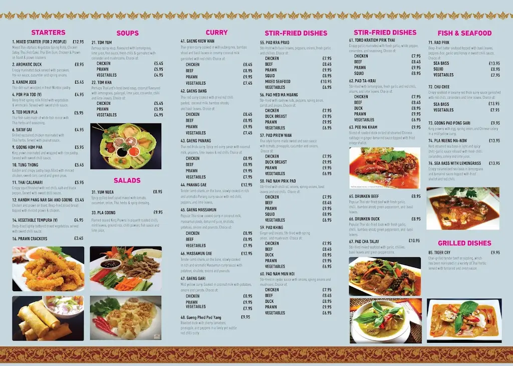 Menu_Thai Vintage Restaurant_Clacton-on-Sea_image_4