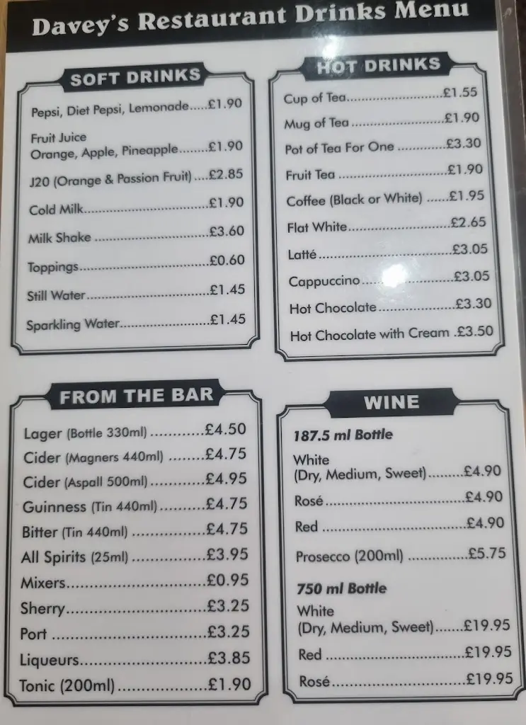 Menu_Davey's_Clacton-on-Sea_image_1