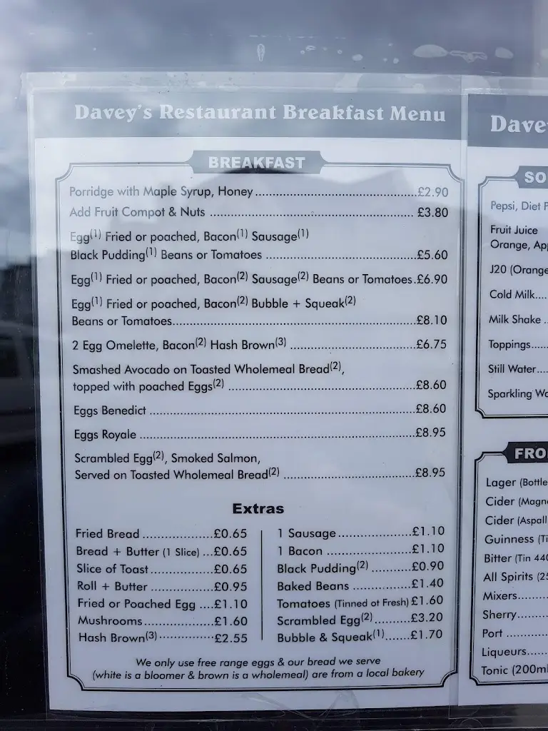 Menu_Davey's_Clacton-on-Sea_image_3