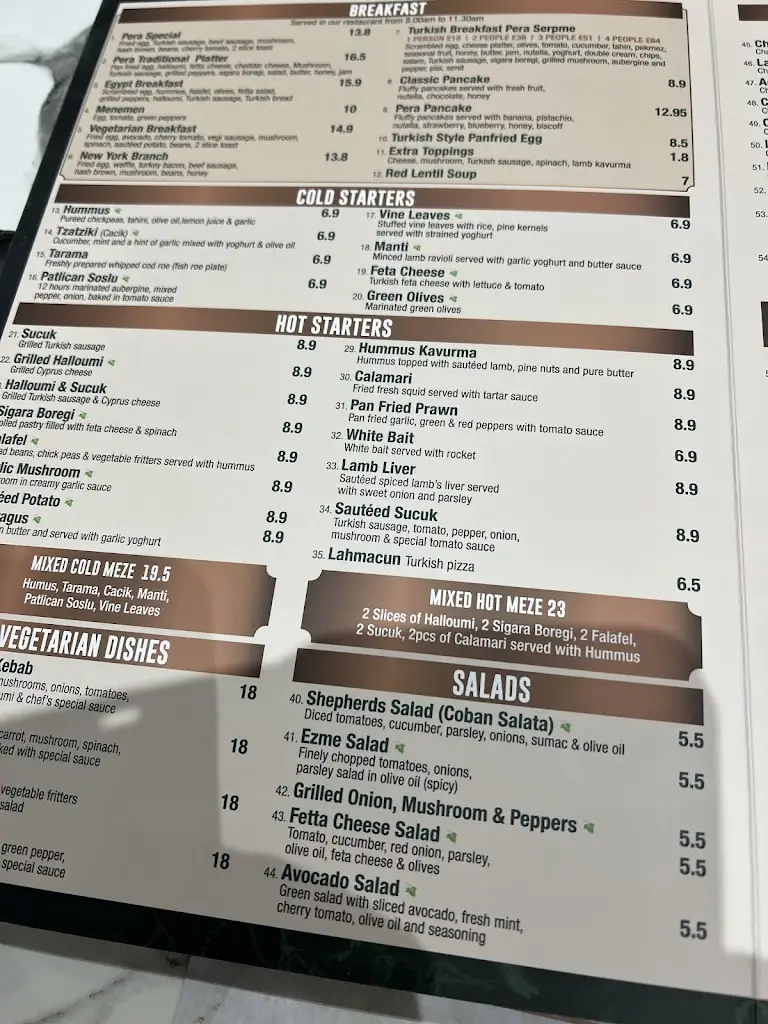 Menu_PERA RESTAURANT - CLACTON ON SEA_Clacton-on-Sea_image_4