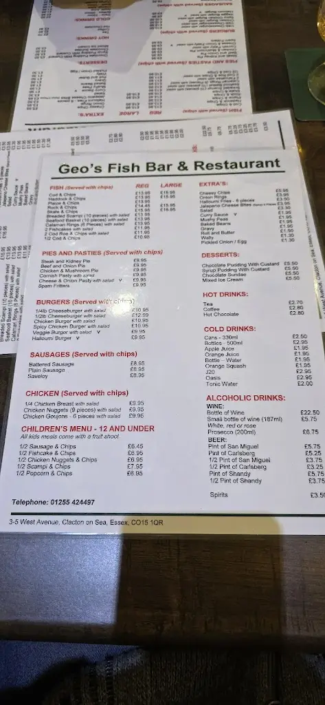 Menu_Geo's Fishbar_Clacton-on-Sea_image_2