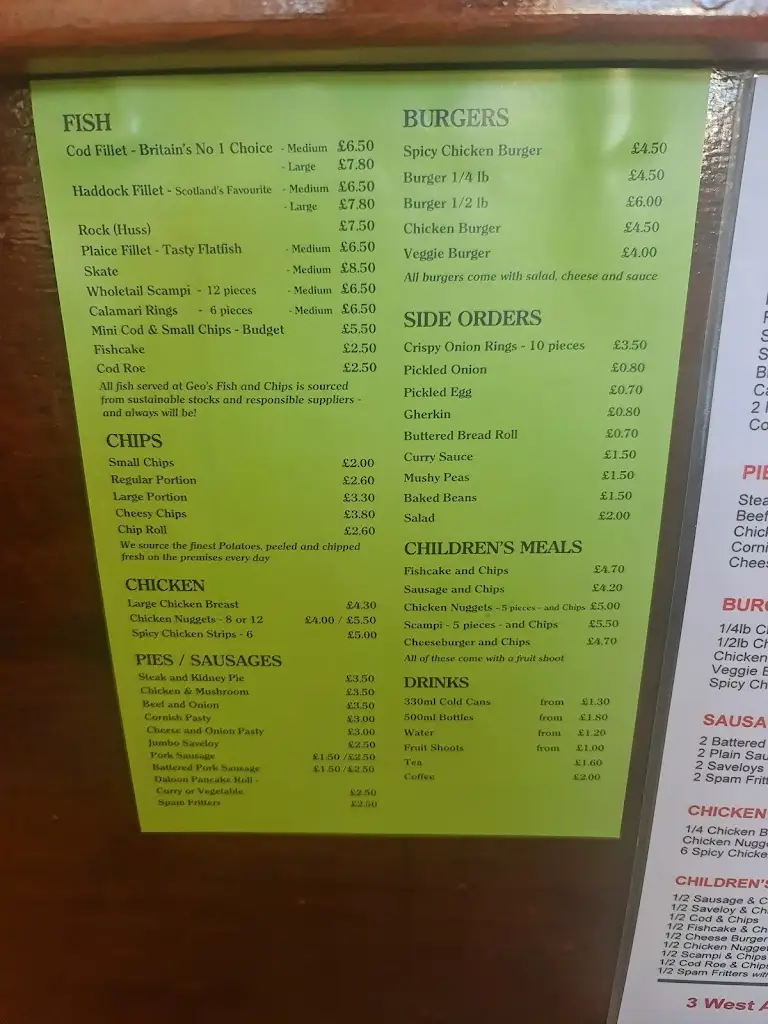 Menu_Geo's Fishbar_Clacton-on-Sea_image_3
