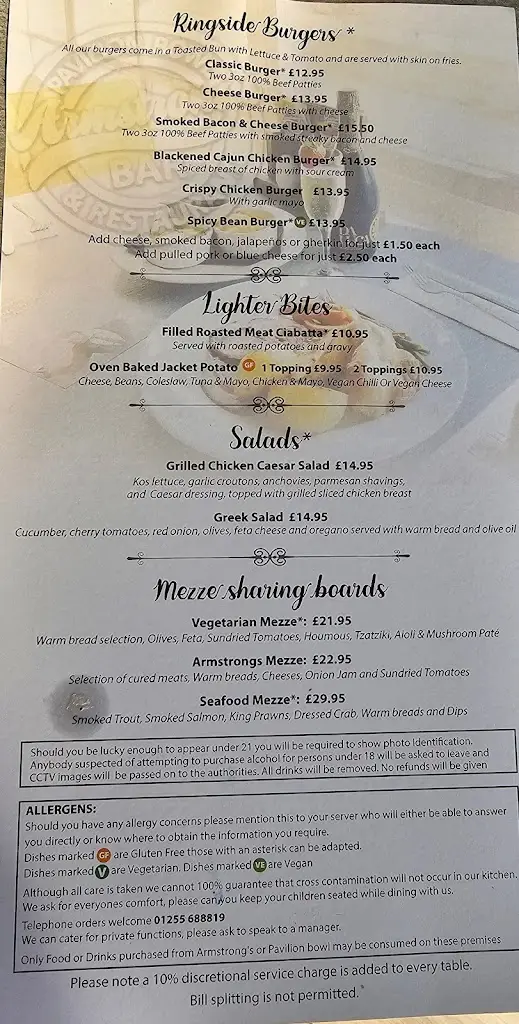 Menu_Armstrong's Bar & Restaurant_Clacton-on-Sea_image_3