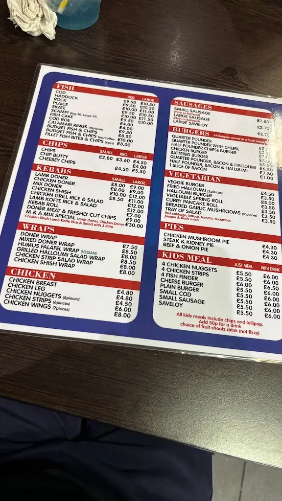 Menu_M & A Fish Bar_Clacton-on-Sea_image_2