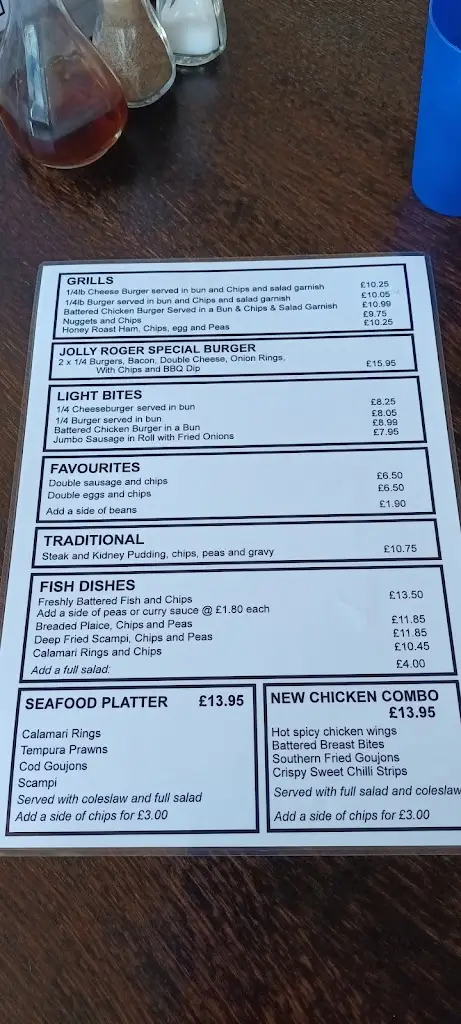Menu_Jolly Roger's Restaurant_Clacton-on-Sea_image_1