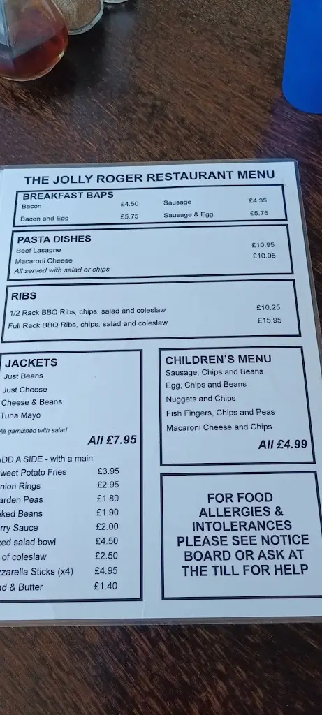 Menu_Jolly Roger's Restaurant_Clacton-on-Sea_image_3